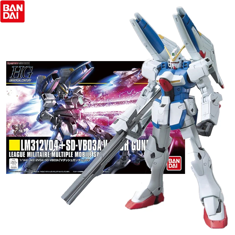 

Bandai Genuine Gundam Model Kit Anime Figure HG 1/144 LM312V04 V Dash Collection Gunpla Anime Action Figure Toys for Children