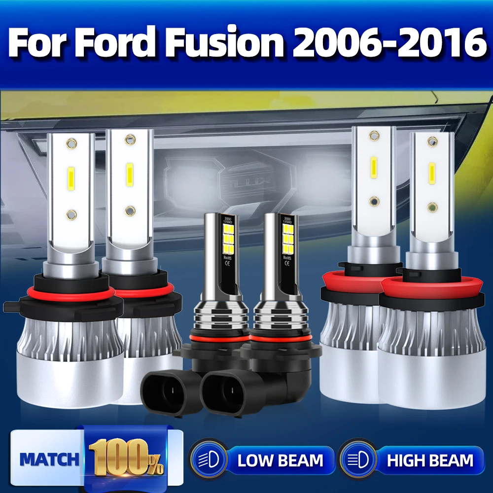 

LED Car Headlight Bulb H7 H11 3570 CSP Chip 240W 40000LM High Low Beam Car Light For Ford Fusion 2006-2012 2013 2014 2015 2016