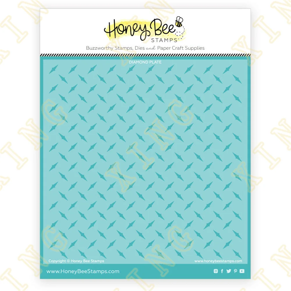 

Diamond Plate Background Layering Stencils Painting DIY Scrapbook Coloring Embossing Paper Card Album Craft Decorative Template
