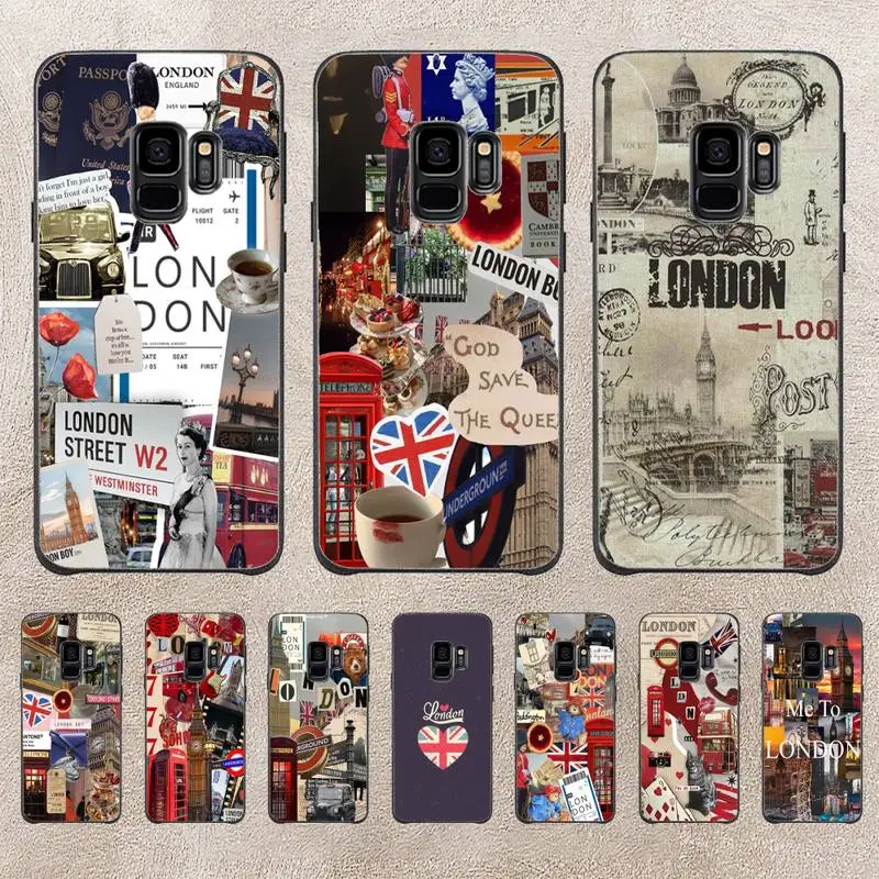 

I Love London Phone Case For Samsung Galaxy A51 A50 A71 A21s A71 A41 A70 A30 A22 A02s A53 A72 A73 5G Cover