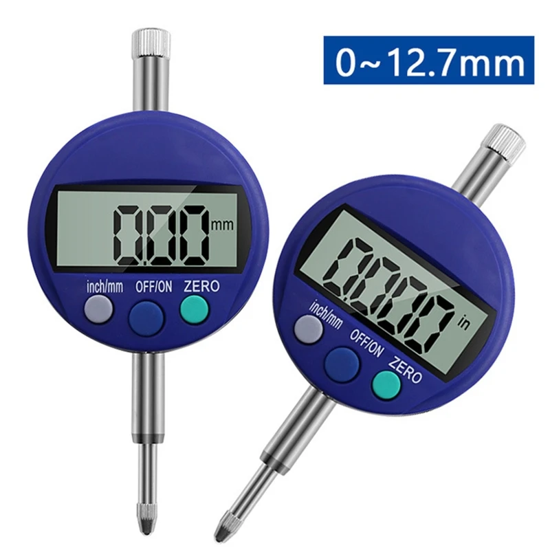 

Professional Electronic Digital Dial Indicator Gage Measurement Tools Industrial Grade Indicator Range 0-12.7mm 1.5V