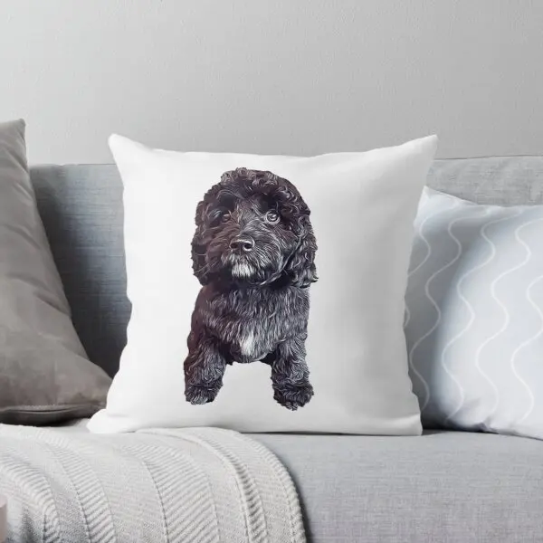 

Cavapoo Cavoodle Cockapoo Cuteness Printing Throw Pillow Cover Bedroom Case Comfort Home Anime Car Decor Pillows not include