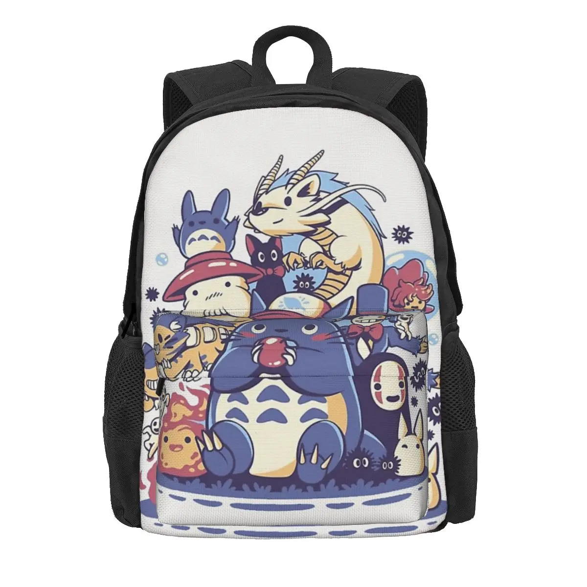

Totoro Anime Animal Backpacks Large Capacity Student School Bag Shoulder Bag Laptop Rucksack Casual Travel Rucksack