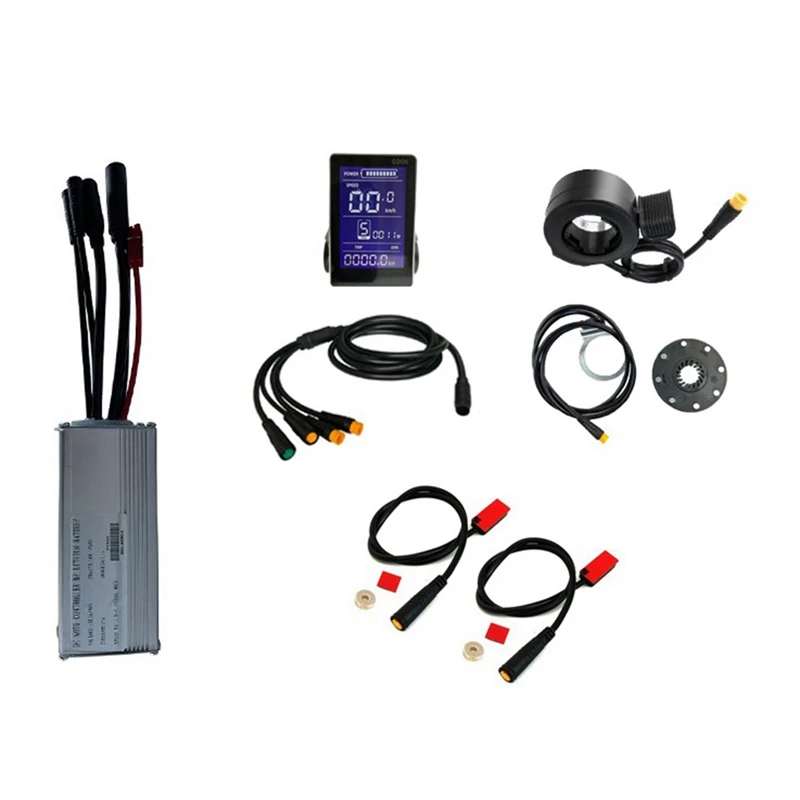 

36V 48V 750W E-Bike 25A Sine Wave Brushless Controller Accessory Component With GD06 Display E-Bike Light Display