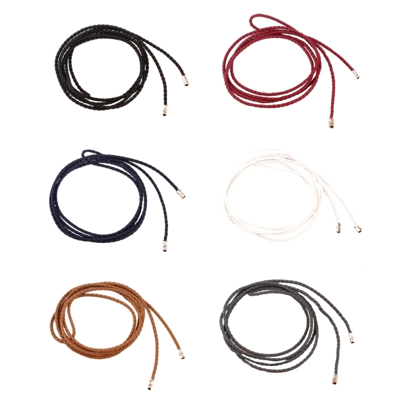 

MXMB Vintage Thin Weaving Belt for Women Metal Pendant Decors Ladies Dress Belt