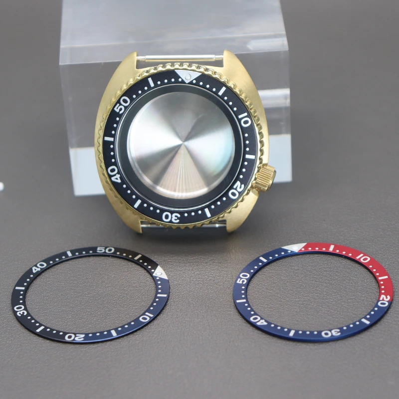 Мужские золотистые часы Φ 45 мм для часов Seiko NH35 NH36 черное главенное кольцо