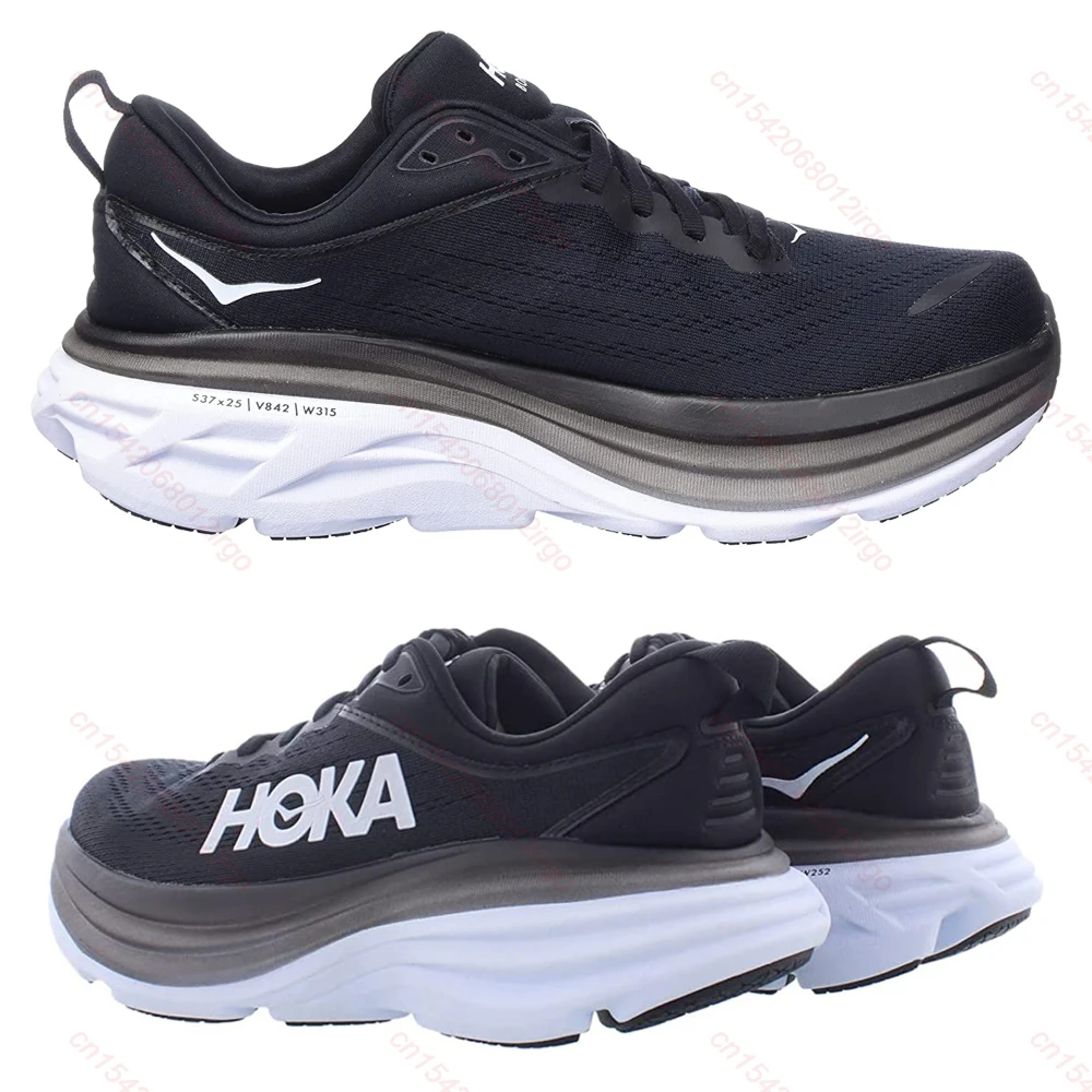 HOKA Bondi 8 Men Sports Shoes For Women Sneakers Professional Running Shoe Light Designer Mesh Male Outdoor Athletic Tennis Shoe