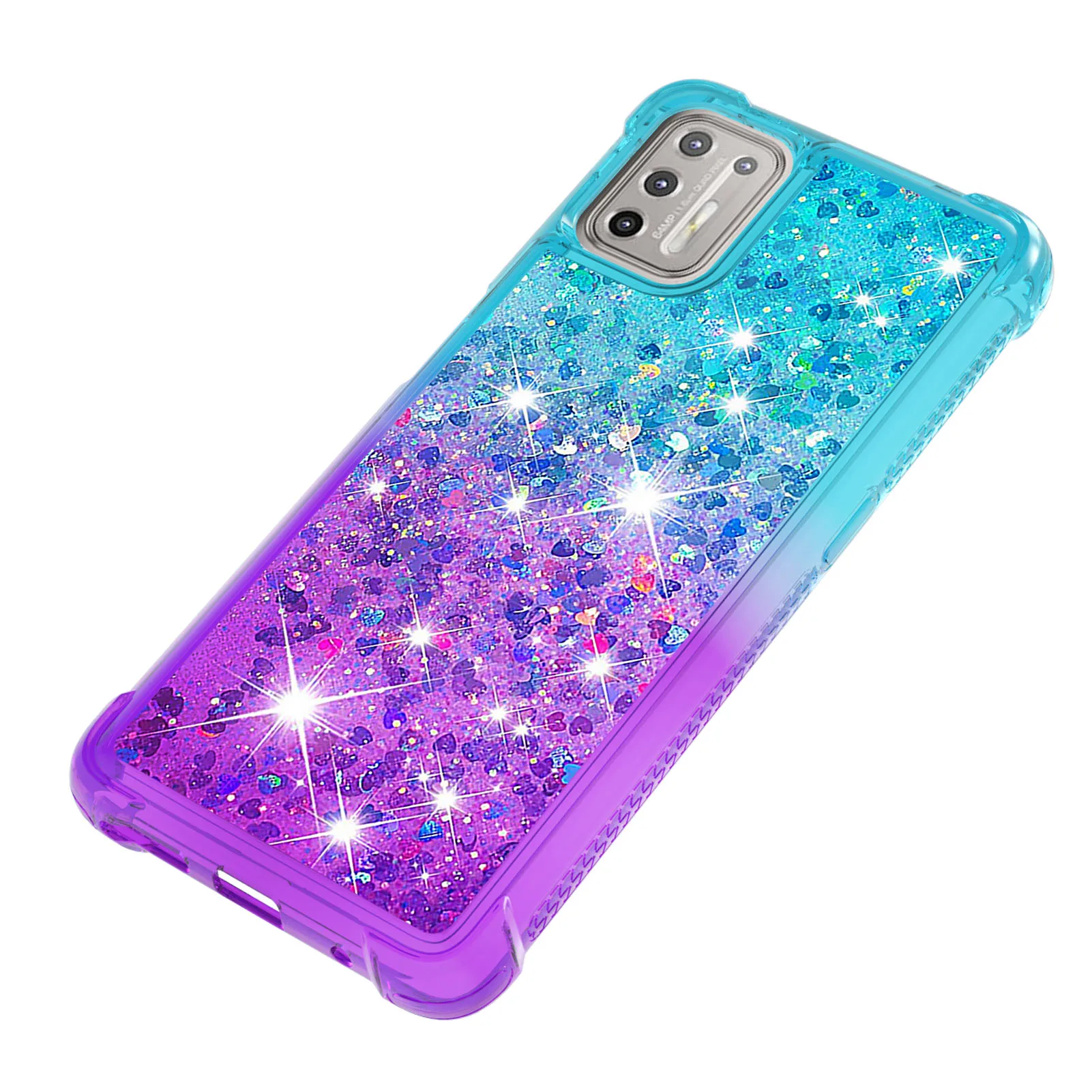 scratch resistant quicksand phone case for moto g stylus pure play g30 g20 g10 g9 plus g100 anti fall liquid sequin back cover free global shipping