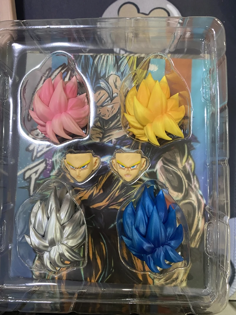 W magazynie Demoniacal Fit Goku Vegeta Super Saiya akcesoria do 1/12 głowy rzeźba SHF Anime bez zabawek figurowych