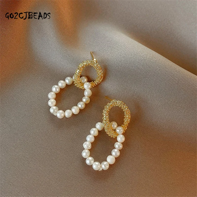 

2022 New Pearl Earrings Women Trend Women Jewelry Earing Korean Fashion Delicate Woman Pearl Earrings