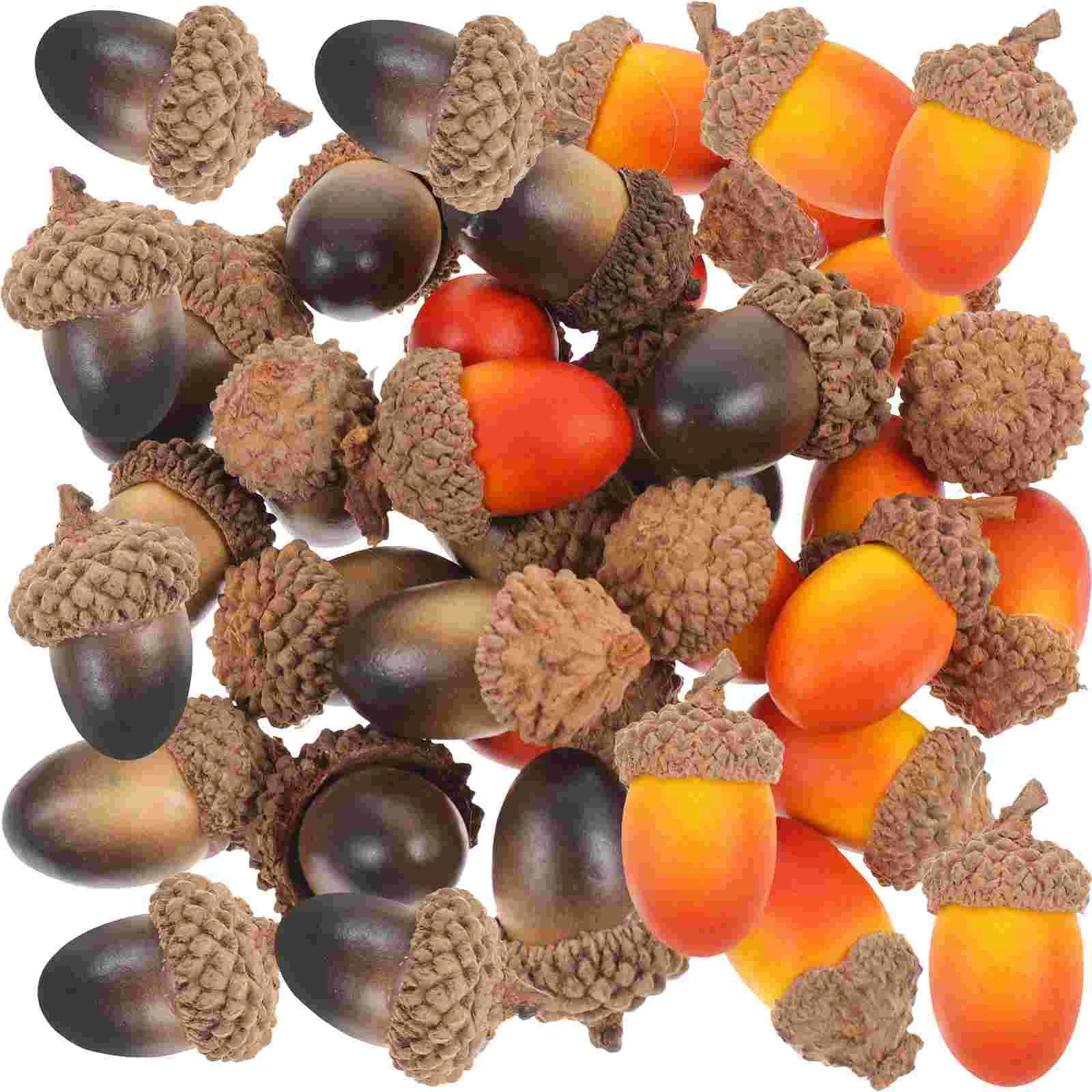 

Acorn Acorns Fake Artificial Cones Pine Simulation Decor Diy Pendantsnaturalthanksgiving Craft Decoration Prop Mini Simulated