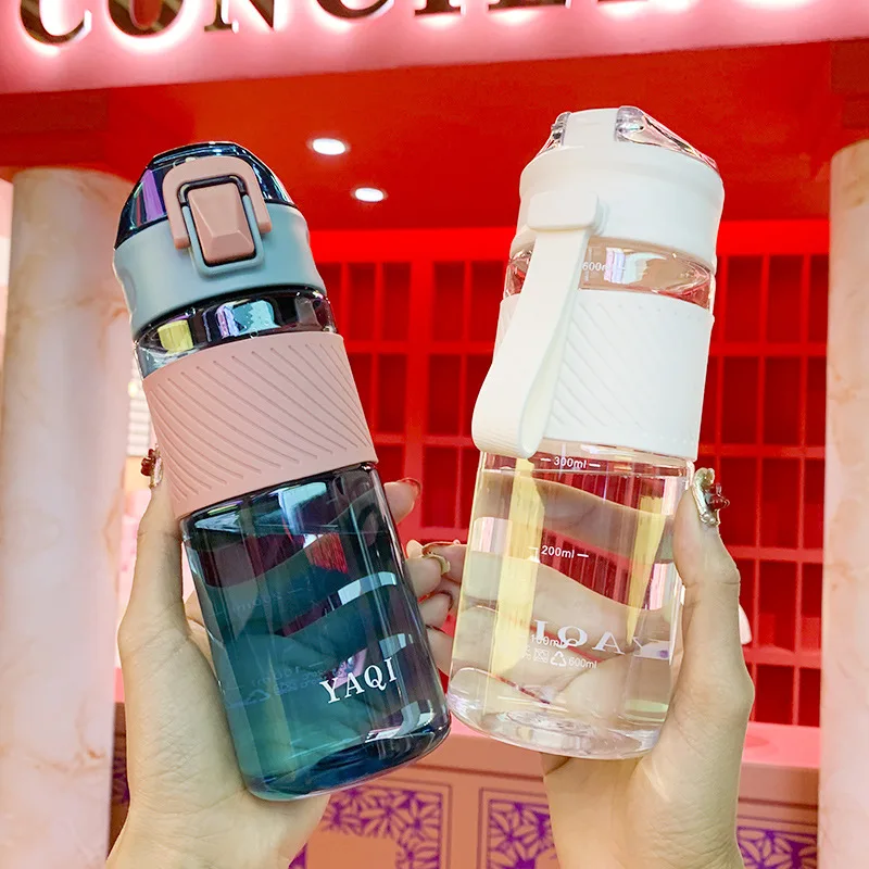 Plastic Water Bottle Men And Women Universal Simple Water Cup Large Capacity Sports Fitness Transparent Portable Water Bottle
