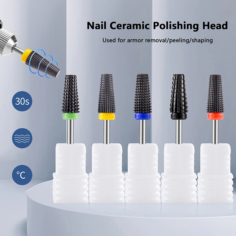 

Черная Керамическая Шлифовальная головка для ногтей, полировка, шлифовка ногтей, электрический инструмент для маникюра, шлифовальная машинка для кутикулы, сверла для ногтей, аксессуары