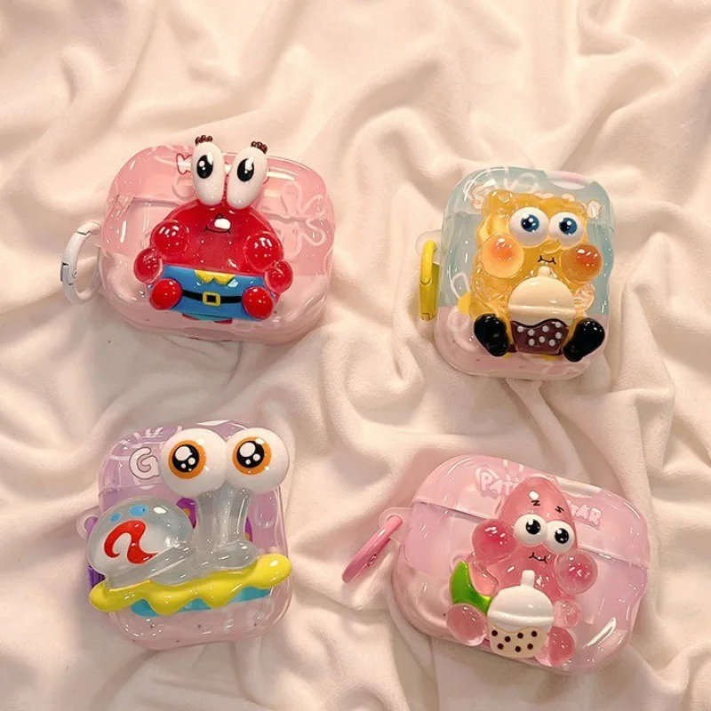 Популярный милый мультяшный чехол для наушников Apple AirPods 1 2 3 Pro ярких цветов