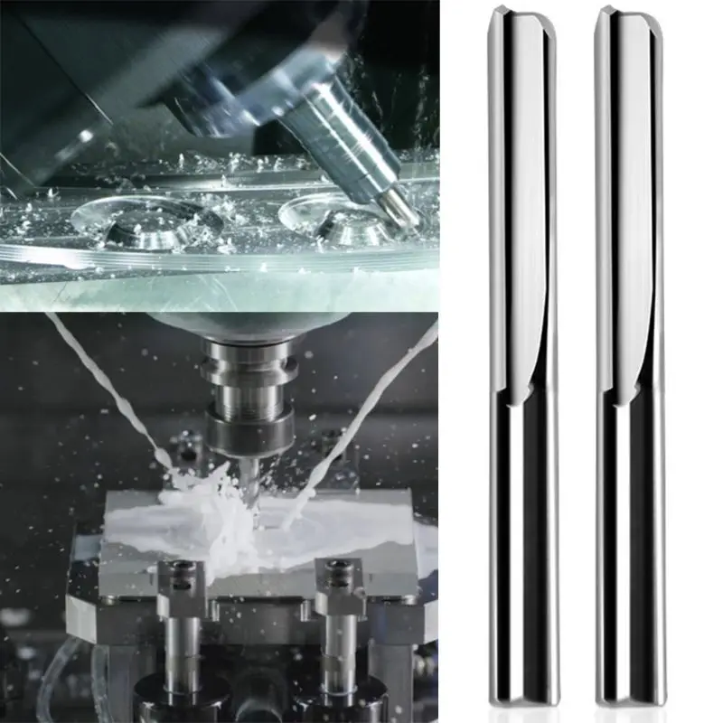 

Double Flutes Edged End Mill Straight Milling Cutter Machining Metal Router Tool Drop Shipping