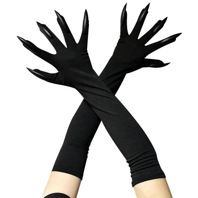 

Halloween Costume Paw Gloves Halloween Claw Gloves Cosplay Long Nails Clown Claws Ghost Paw Glove Witch Devil Paw Hand Covers