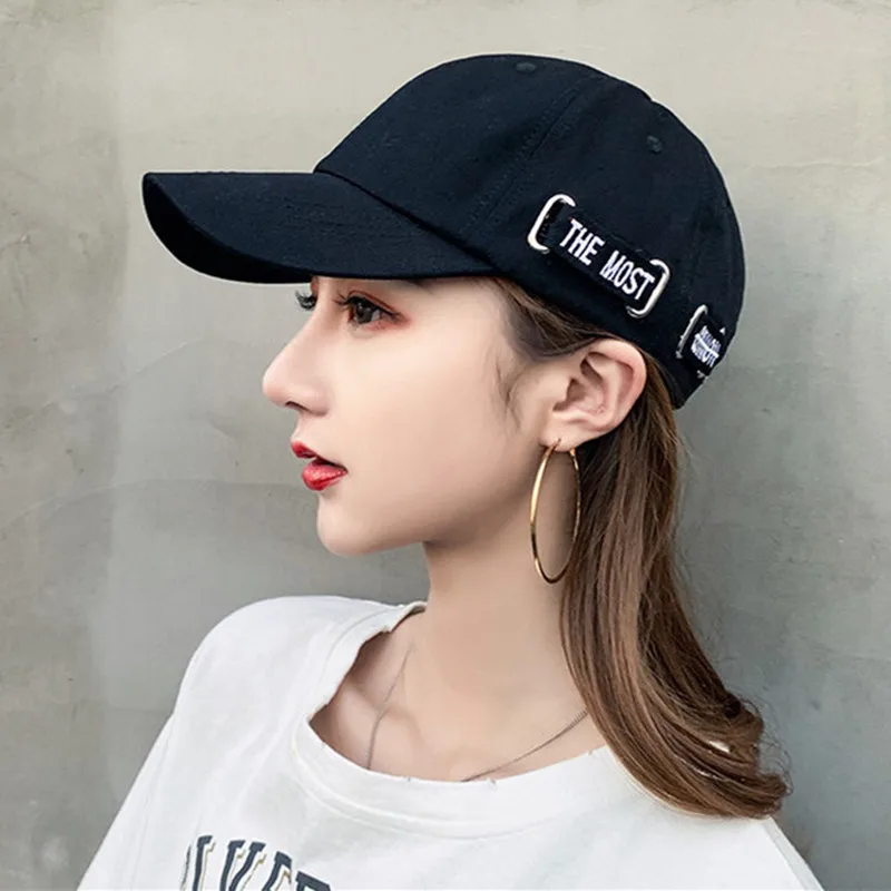 

Letter Embroidered Dad Hat Women Men Cute Adjustable Cotton Baseball Cap Trendy Hip-Hop Street Caps