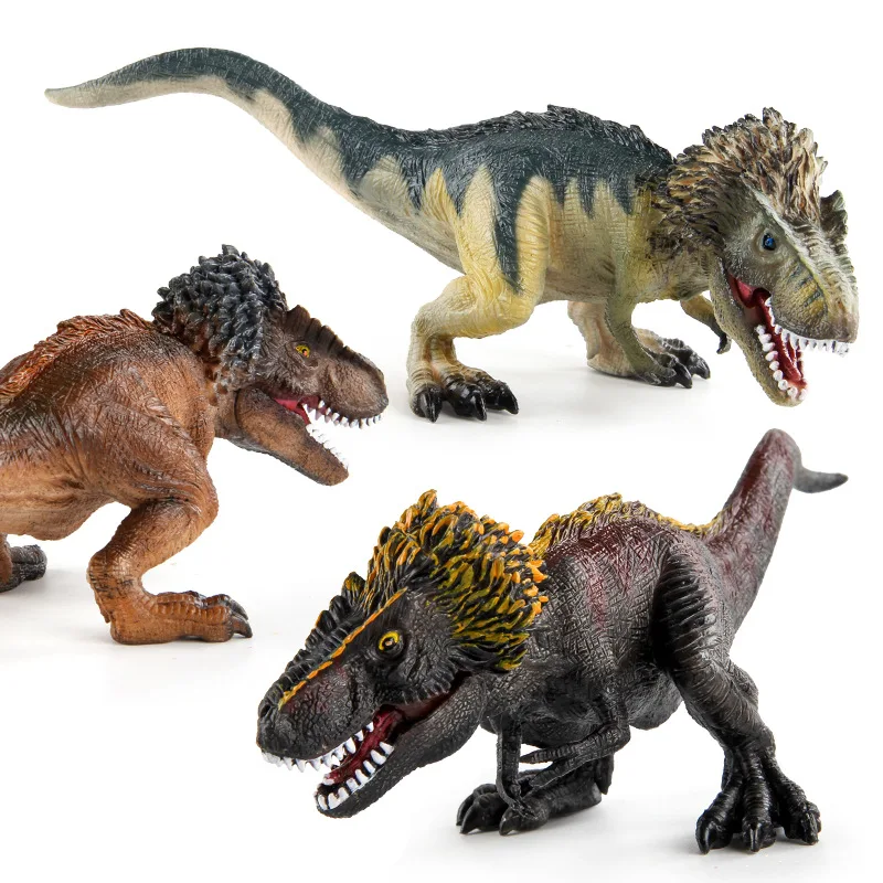 

Animal Jurassic Replica T-Rex Dinosaur Model Solid Squat Tyrannosaurus Rex Static Animal Decoration Toys