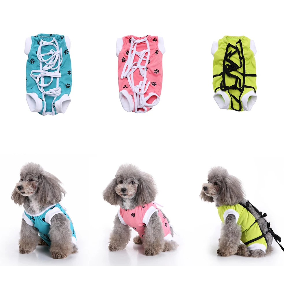 

Pet Cat Weaning Sterilization Clothes Elastic Surgery After Recovery Care Clothing Series Print Pet Clothes Anti-licking Vest