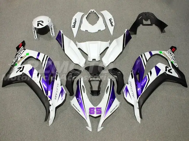 

Injection New ABS Fairings Kit Fit for Kawasaki Ninja ZX-10R ZX10R 2016 2017 2018 2019 16 17 18 19 Bodywork Set Purple 85