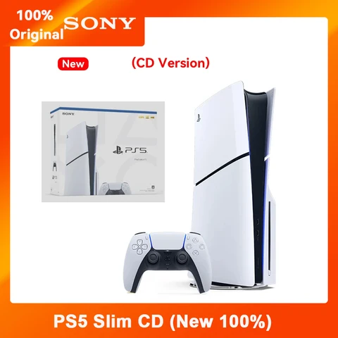 Тонкая консоль Sony PlayStation 5 PS5, оригинальная консоль PS5, цифровая версия, игровая консоль для ПК, игры, ультра высокая скорость, игровая консоль 5 Slim
