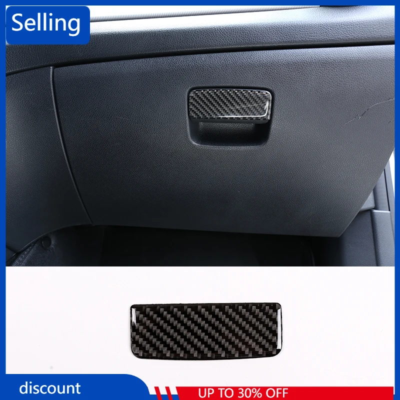 

Car Glove Storage Box Stickers Real Carbon Fiber For Mercedes benz A GLA CLA Class W176 C117 2013-2018 Car Accessories fast ship