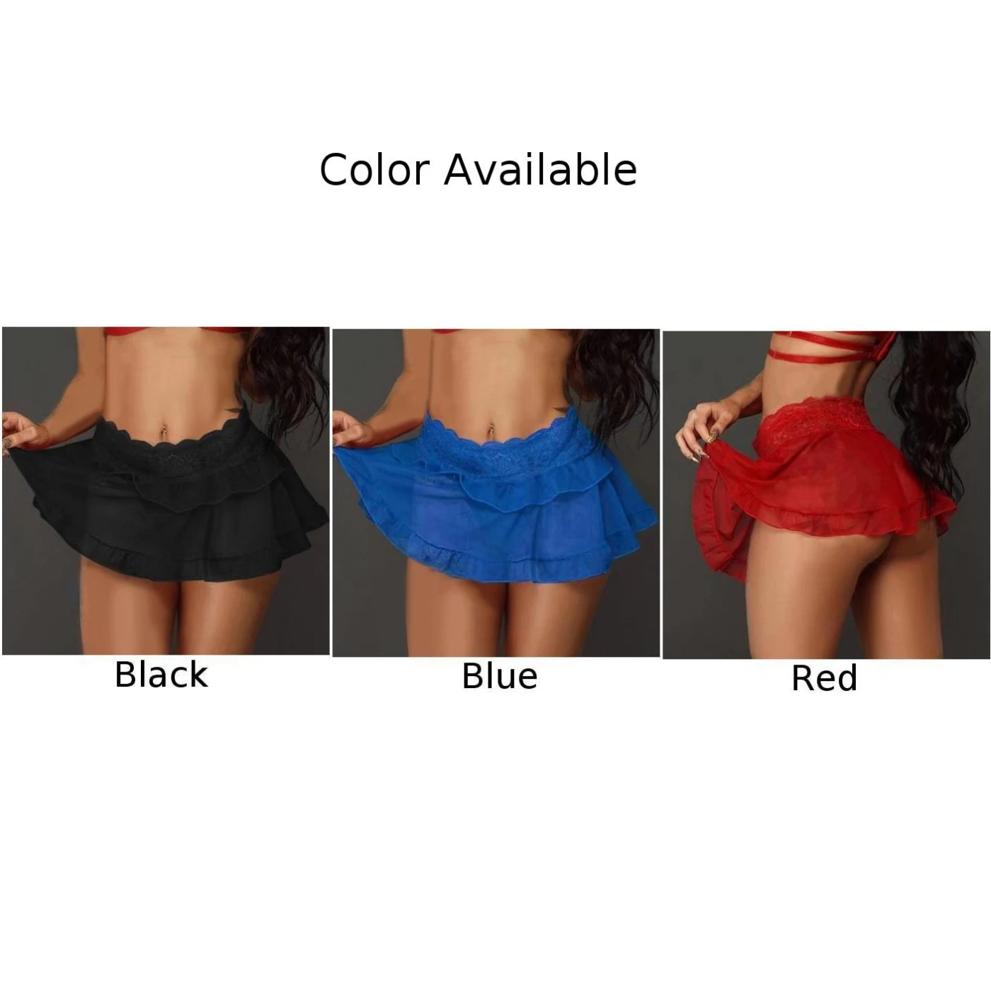 Юбка Женская Пляжная накидка с высокой талией Прозрачное сексуальное женское