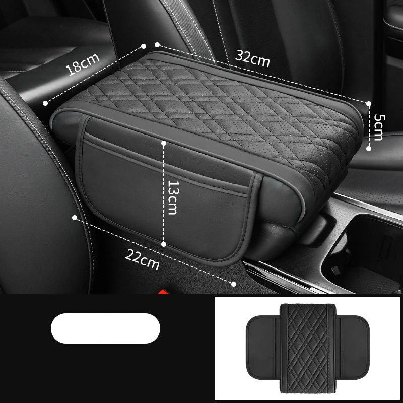 

Автомобильный подлокотник для хранения, коробка для высоты, универсальная кожаная эластичная губка, высота, автоцентральный подлокотник, защитная подушка, поддержка