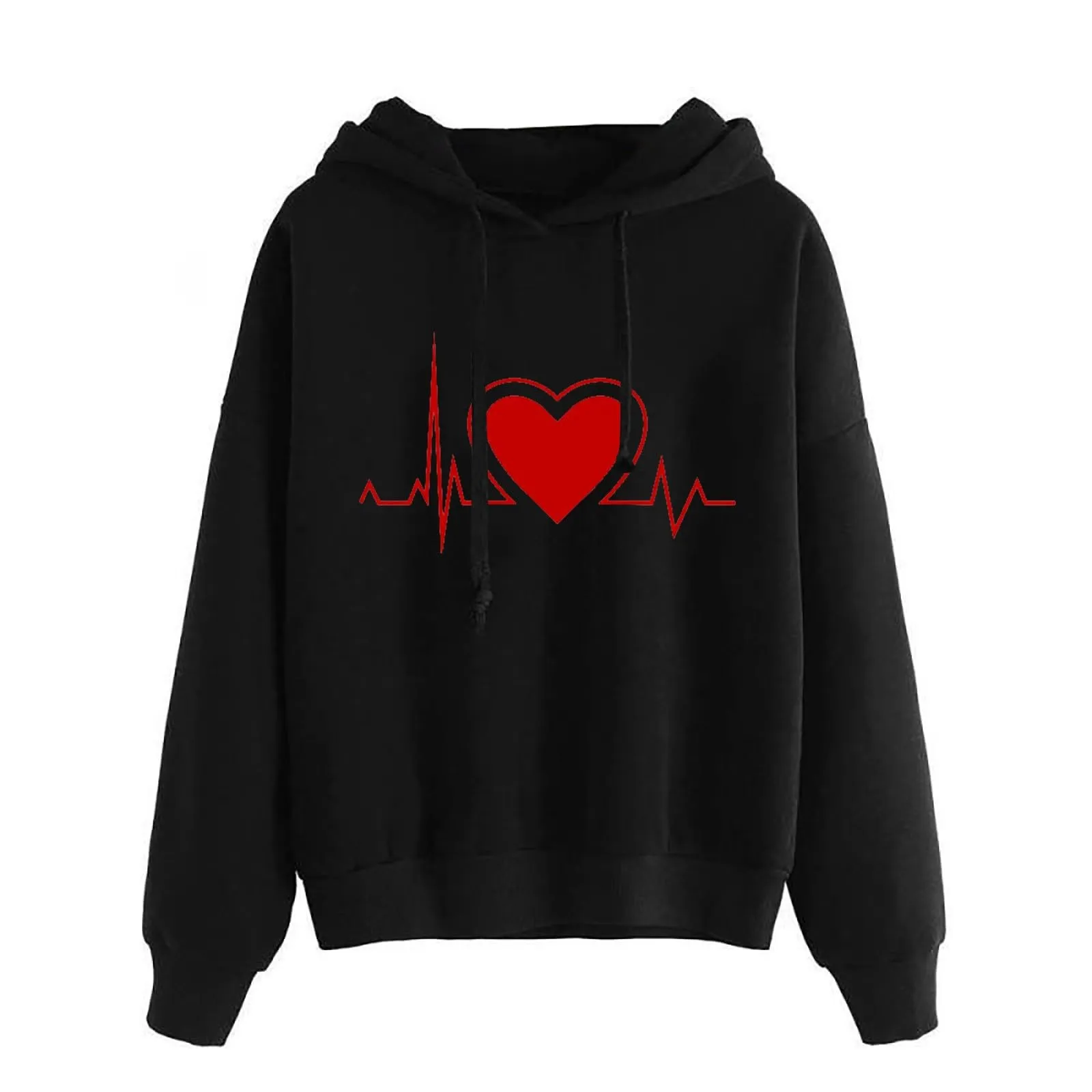 

Womer Fashion Couple Sweaters Hooded For Womenprint Causal Sweatshirts Long Sleeve Loose Fall Winter Clothes Ropa De Mujer