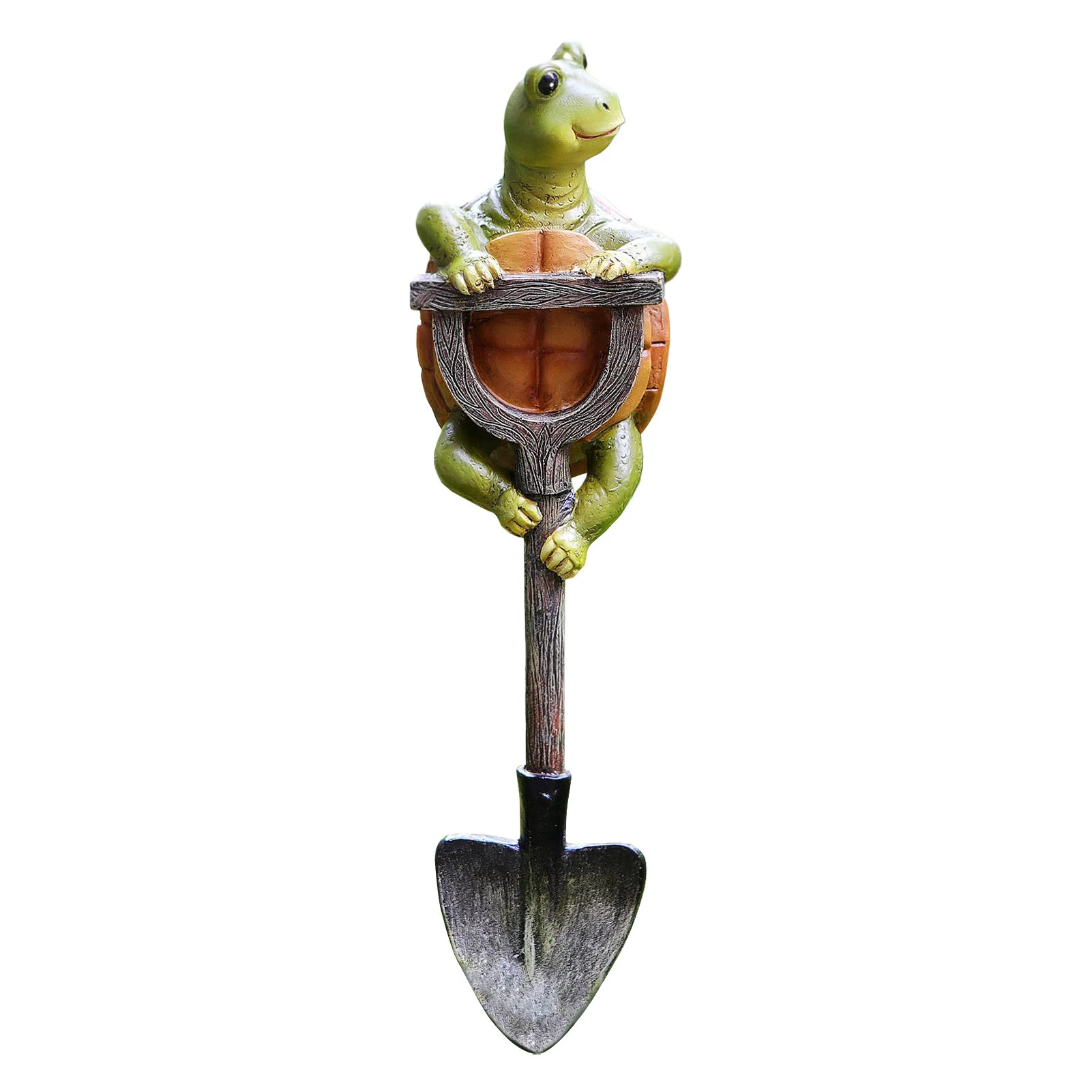 

Outdoor Statues Christmas Porch Lawn Turtle Frog Men Women With Shovel Yard Art Resin Weather Resistant Garden Decor Gifts Patio