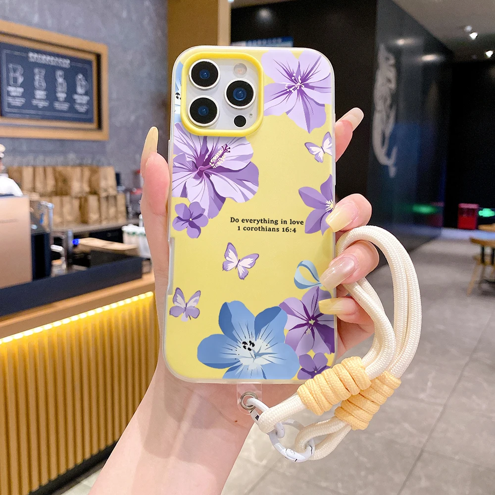 Фиолетовый чехол-бабочка 2-в-1 с ремешком для Samsung Galaxy S26 Ultra S25 S23 S24 FE A57 A56 A54 A55 A16 A07 (art.: 3920dc98bdcc5) - 3920dc98bdcc5