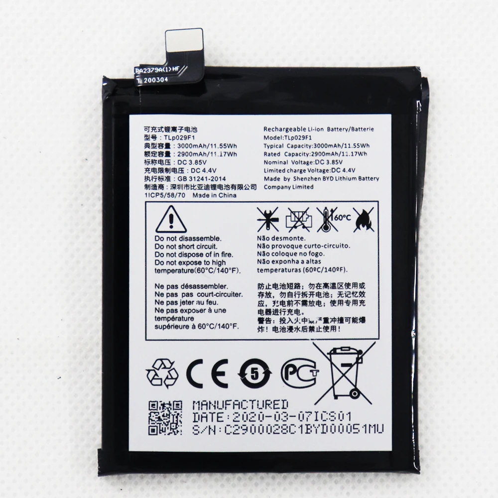 

3000mAh TLP029F1 Battery for Alcatel TLP029F1 phone Battery Battereies