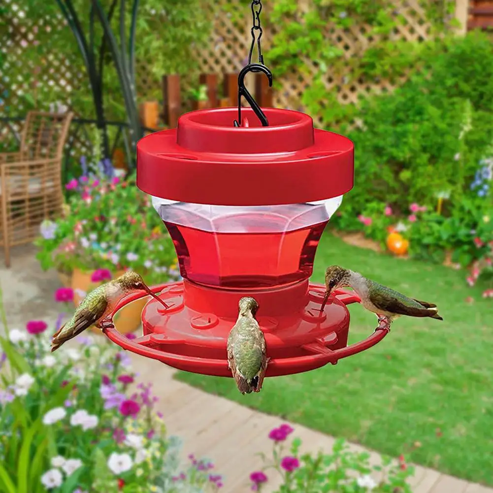 

Detachable Humming Bird Feeder With 8 Feeding Ports Large Capacity Water Feeding Device With Hooks