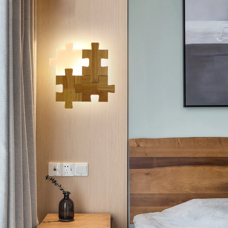 Настенная лампа в скандинавском стиле Креативный светодиодный светильник из