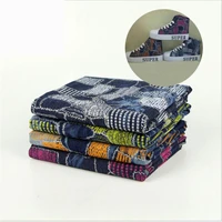 patchwork denim fabric for hats shoes bags clothing decorative shirt curtain diy sewing material by the meter