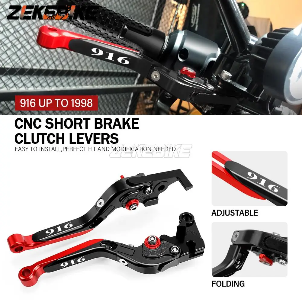 

FOR DUCATI 916 UPTO1994 1995 1996 1997 1998Motorcycle Hand Brake Clutch Adjustable Levers Handle Folding Extendable Lever grip