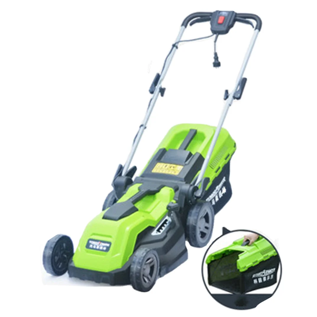

Powerful 2000W Electric Lawn Mower with Mechanical Brake Home Use
