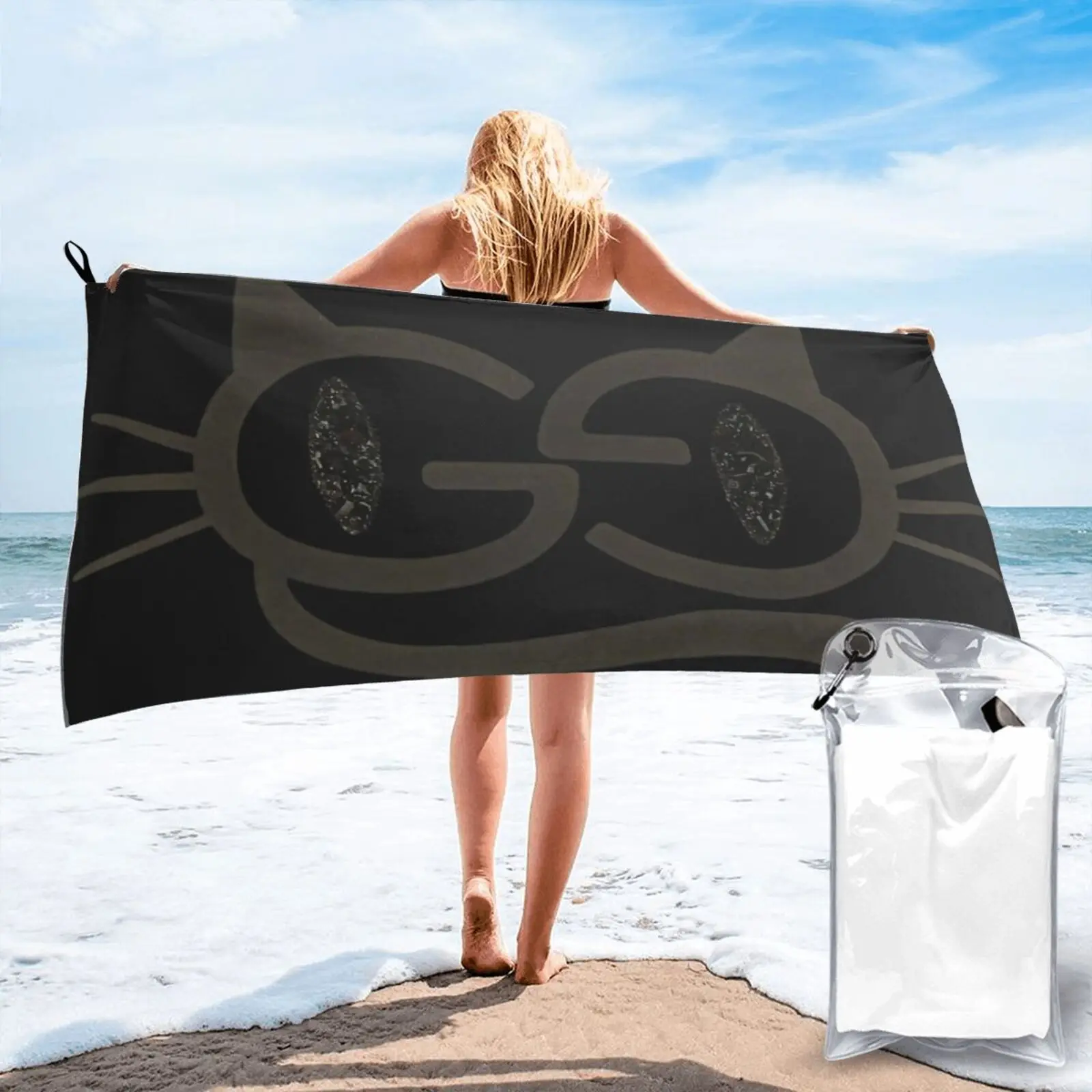 

Cat Eyes Beach Towel Beach Blanket For Bath And Sauna Bathroom Accessories Sets For Bath And Sauna Sea Beach Towel Bath Towels