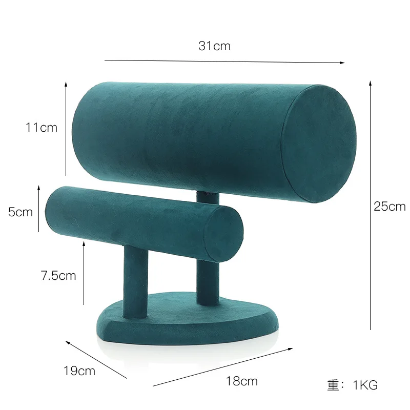 T-Type Velvet Bracelet Chain Watch Jewelry Display Stand Headband Headdress Organizer Storage Holders Jewelry Store Display