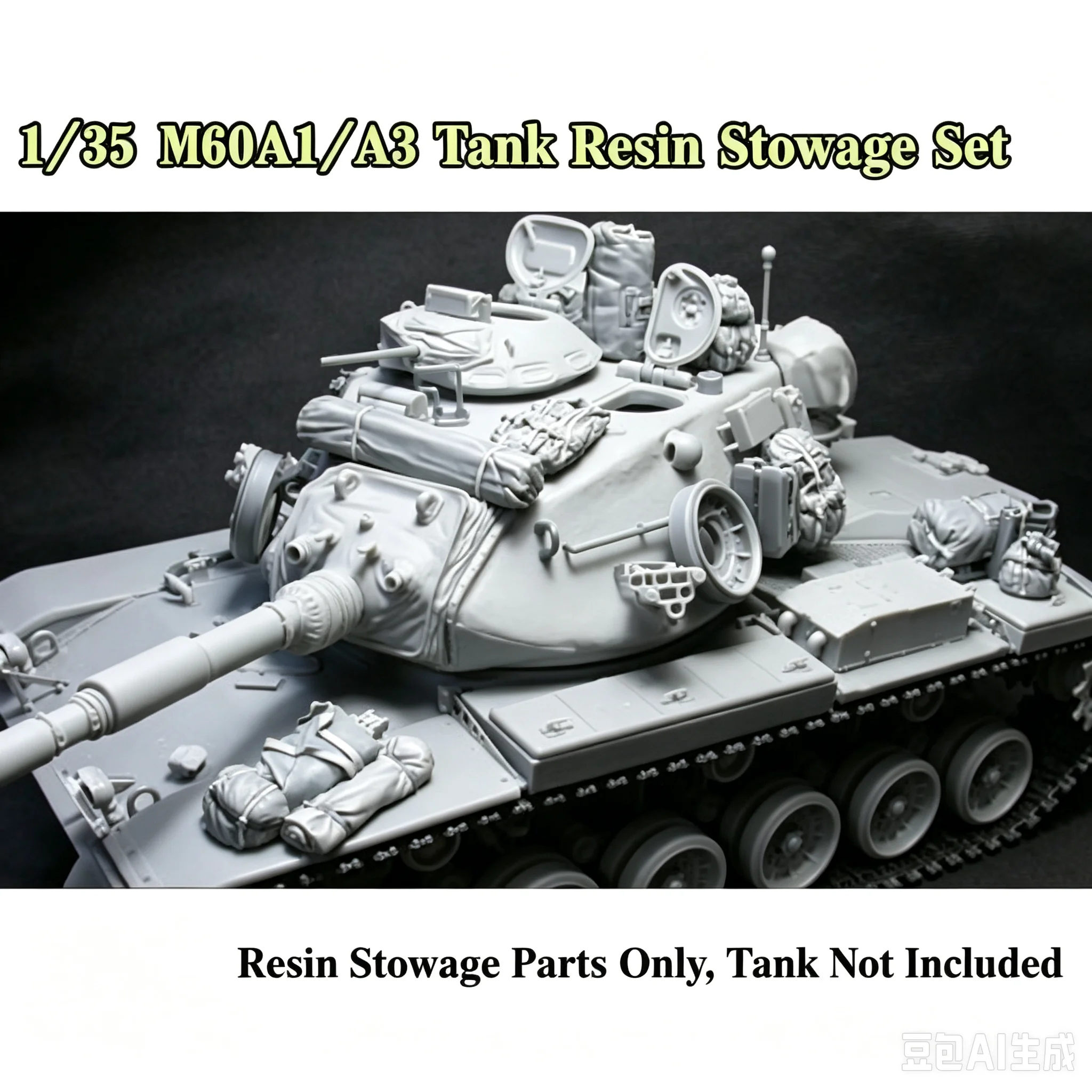 Фото Набор для сборки модели из литой смолы в масштабе 1/35, GK, танк M60A1/A3, компоненты для сборки модели из смолы, неокрашенный. №1