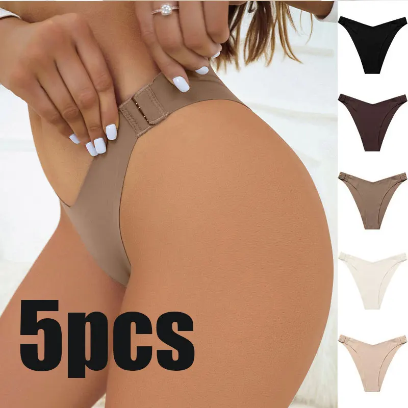 

5 шт./комплект, женские трусы с заниженной талией