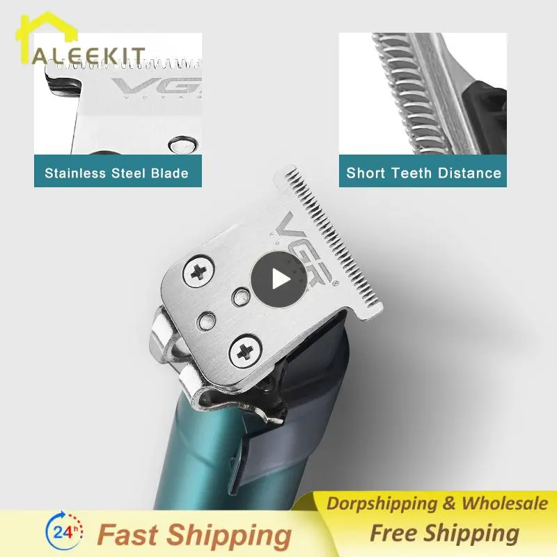 

Профессиональный салонный регулируемый триммер для волос, машинка для стрижки волос, электрическая машинка для стрижки волос, триммер для бороды с лезвиями точности