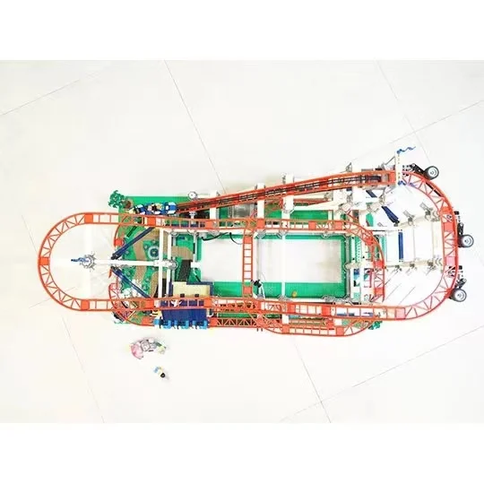 С оригинальной коробкой 4619 шт. мотор Fairground большие американские горки