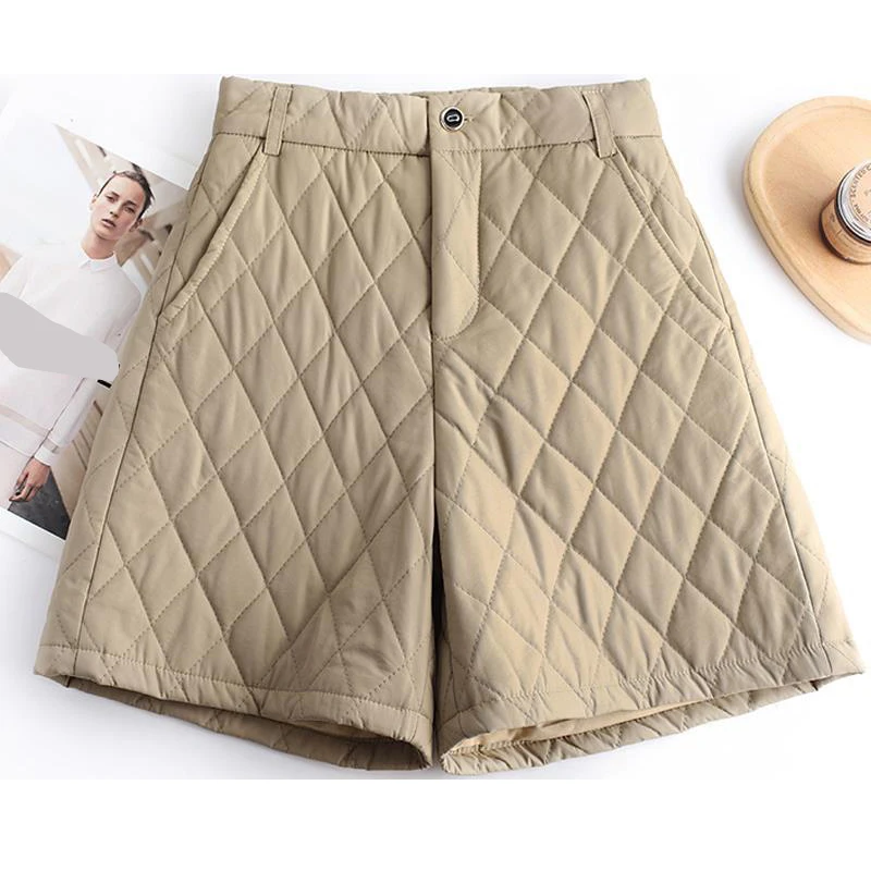 

Хлопковые брюки с широкими штанинами, женские утепленные брюки среднего возраста для осени и зимы, тонкие повседневные Прямые брюки