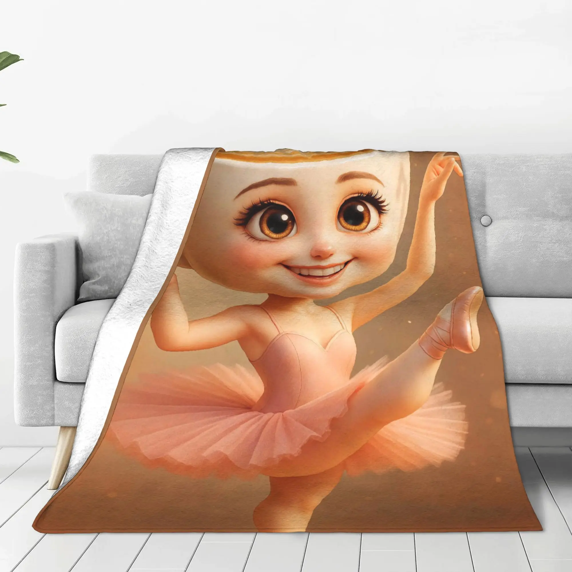 

Пушистый плед Балерина Капучино