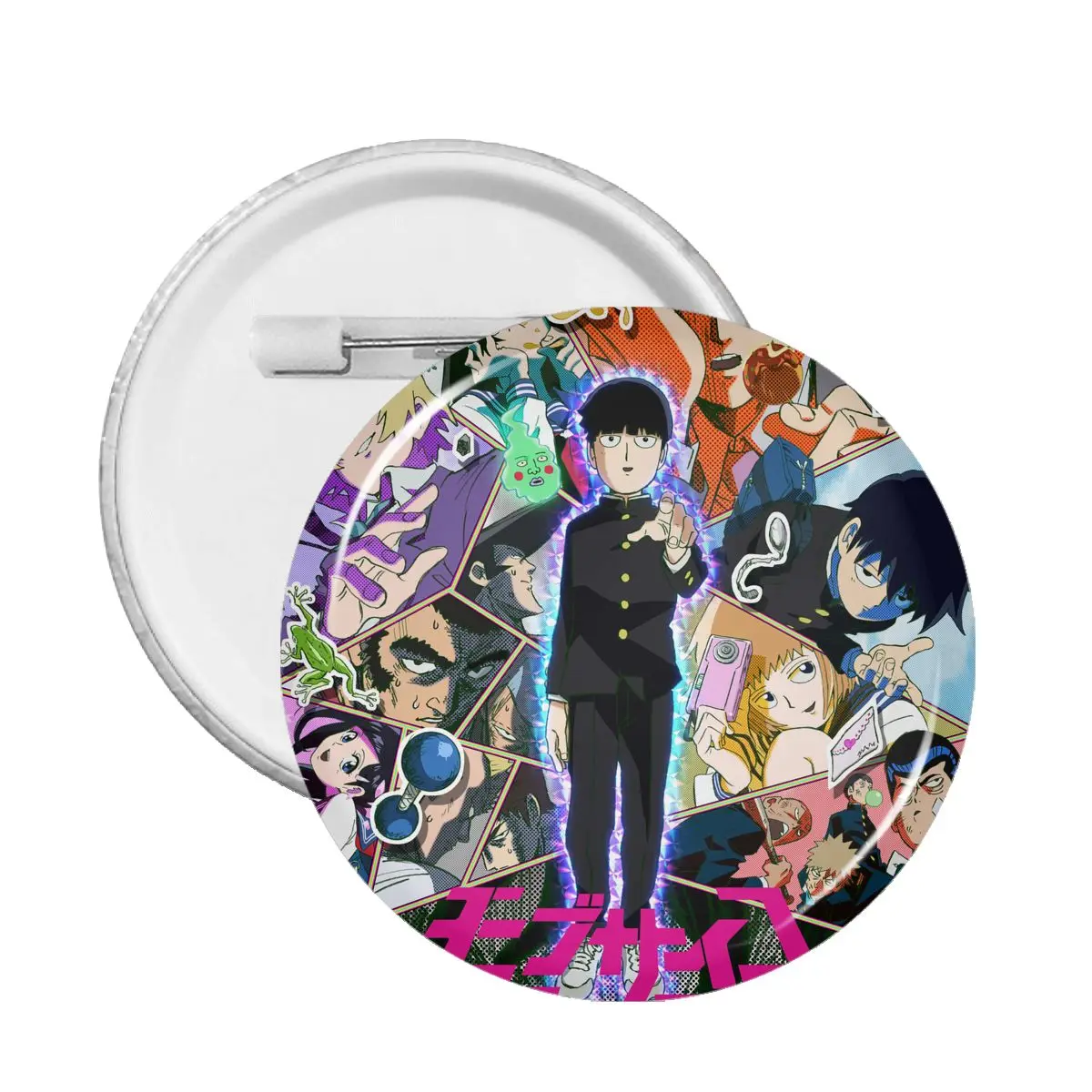 

Reigen Ritsu Kageyama значки мобильный психоделик 100 аниме брошь для мальчиков и девочек мягкая булавка на пуговицы модный подарок аксессуары для оде...