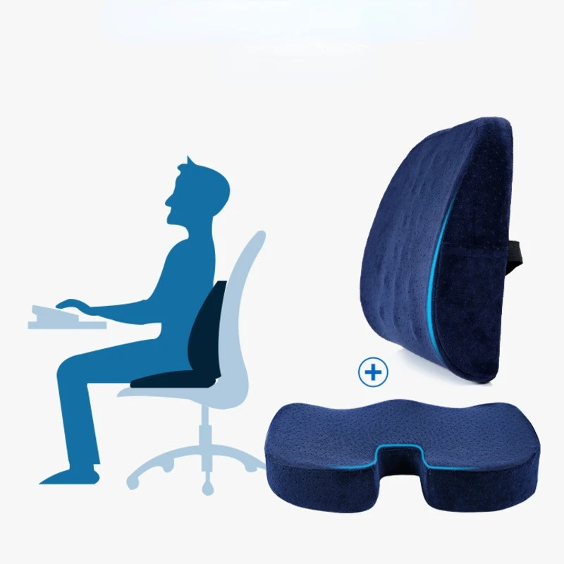 

Memory Foam Seat Cushion Orthopedic Pillow Office Chair Cushion Lumbar Cushions Car Seat Butt Hemorrhoid Coccyx Vertebra Sets