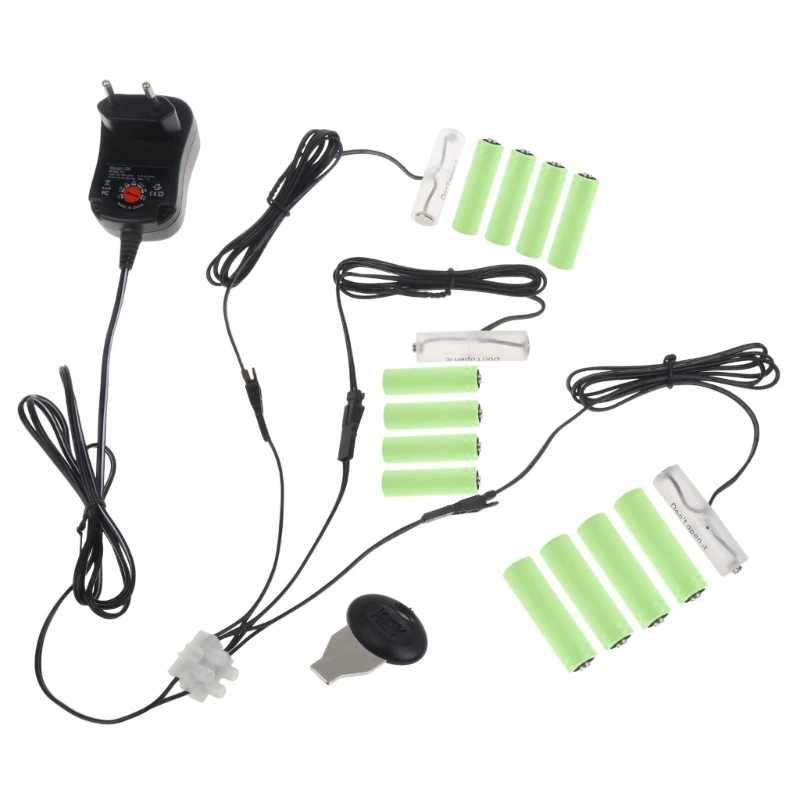 

3in1 AA муляж батареи 3в-12в источник питания адаптер заменить 2-8pcs AA батареи