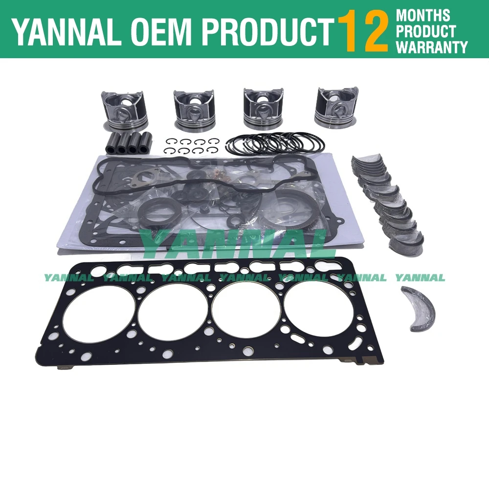 V3800-CR-T-EU10 Комплект для капитального ремонта Шатун Kubota Bobcat S750