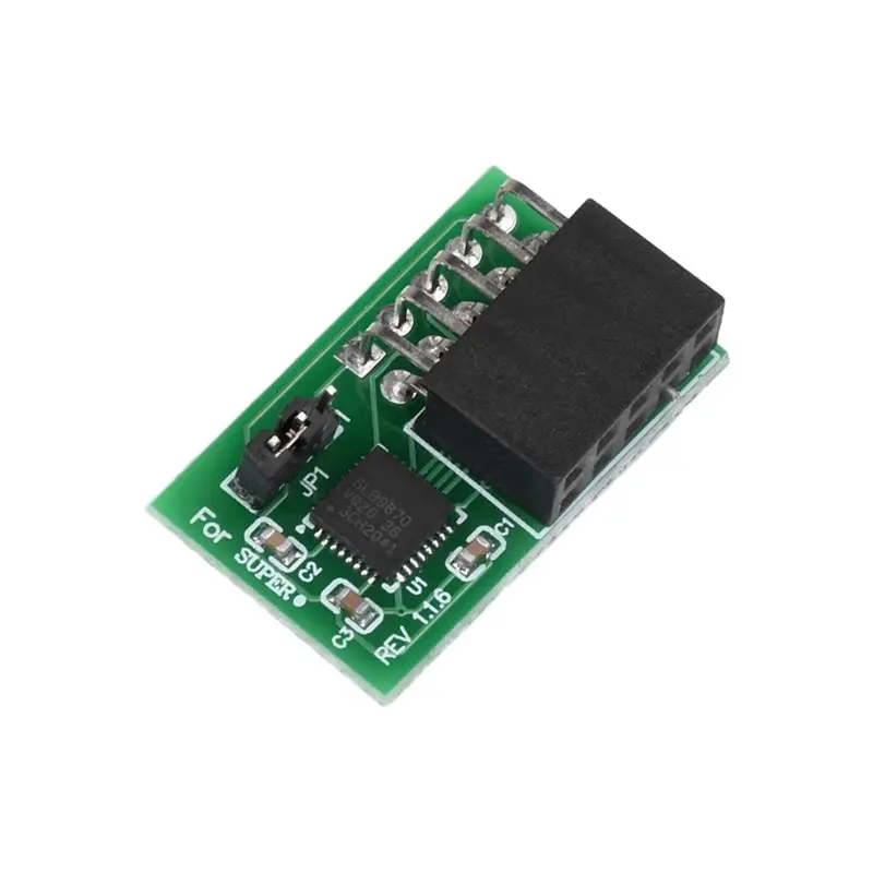 Фото Модуль безопасности ABMR с интерфейсом SPI, 10 контактов, для материнской платы Supermicro AOM-TPM-9670V-S - модуль аппаратного шифрования TPM2.0. №3